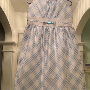 Cherokee blue & white sleeveless dress